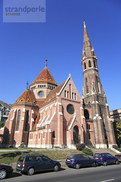 Kalvinistische Kirche im Stadtteil Buda  Budapest  Ungarn