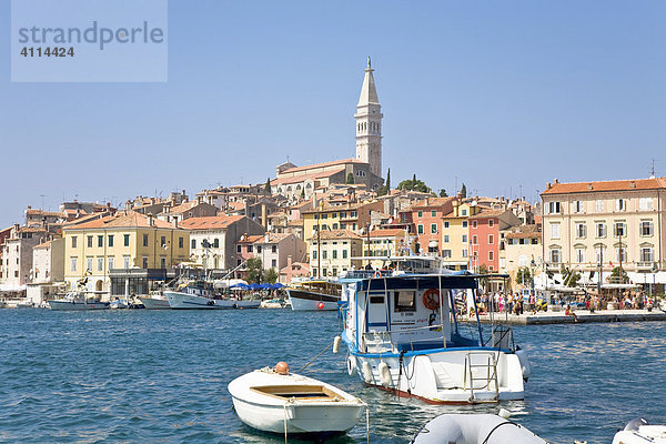 Hafen von Rovinj  Istrien  Kroatien