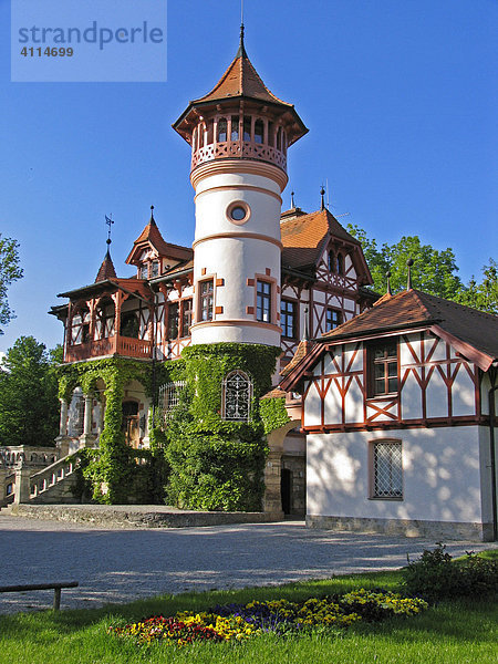 BRD Deutschland Bayern Oberbayern Herrsching am Ammersee Scheuermann Villa altes Kurpark Schlösschen Museum