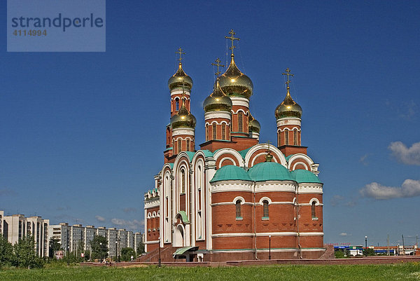 Christi Geburtskirche in Omsk  Omsk an den Flüssen Irtisch und Omka  Omsk  Sibirien  Russland  GUS  Europa