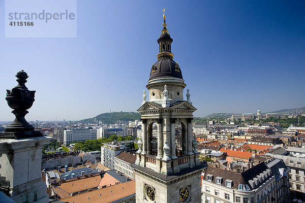 Blick von der St. Stephans Basilika   Basilika im Neorenaisssance Stil  Budapest  Ungarn  Südosteuropa  Europa