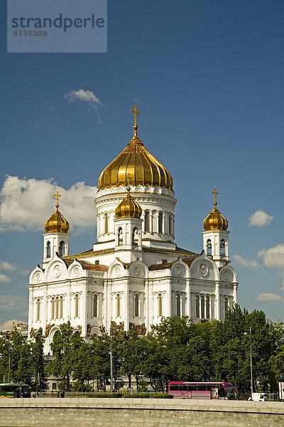 Christi Erlöser Kathedrale  Moskau  Russland  Osteuropa  Europa