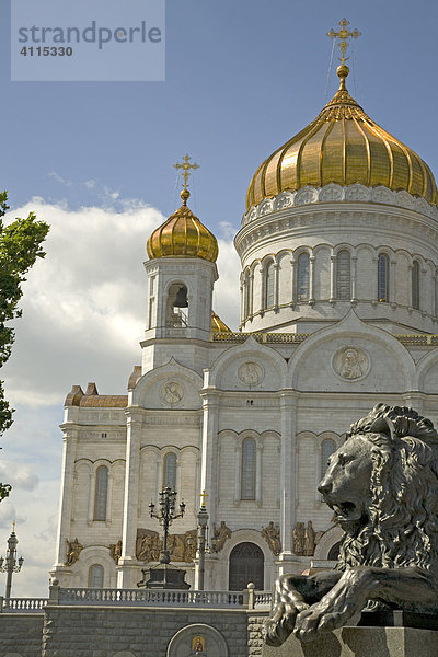 Die Christi Erlöser Kathedrale   Moskau  Russland  Osteuropa  Europa