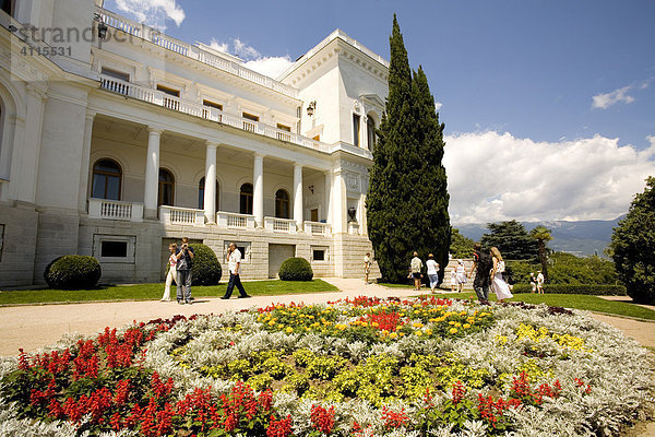 Park und Garten des Livadija Palastes  Livadija Palast  Jalta  Krim  Ukraine  Süd-Osteuropa  Europa