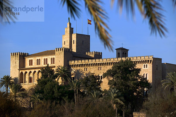 Almudaina Palast  Palacio Almudaina  Palma de Mallorca  Balearen  Spanien Europa