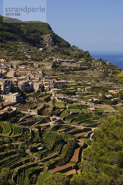 Terrassendorf Banyalbufar  Nordwestküste  Mallorca  Spanien