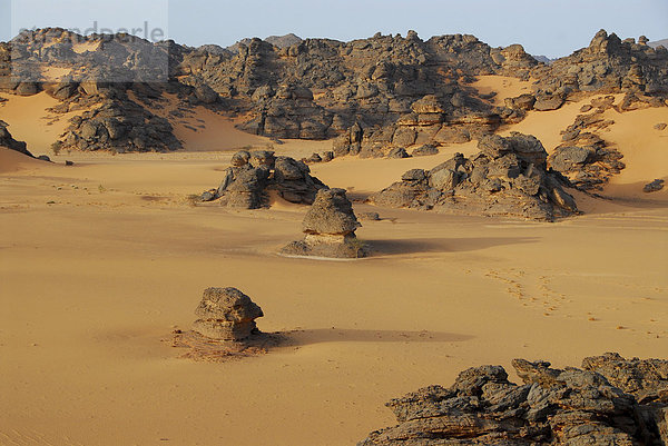 Typische Felsformation  Akakus-Gebirge  Libyen