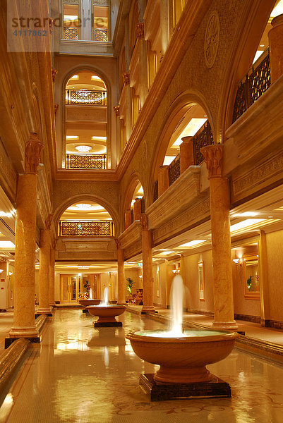 Emirates Palace Hotel  Abu Dhabi  Vereinigte Arabische Emirate  Asien