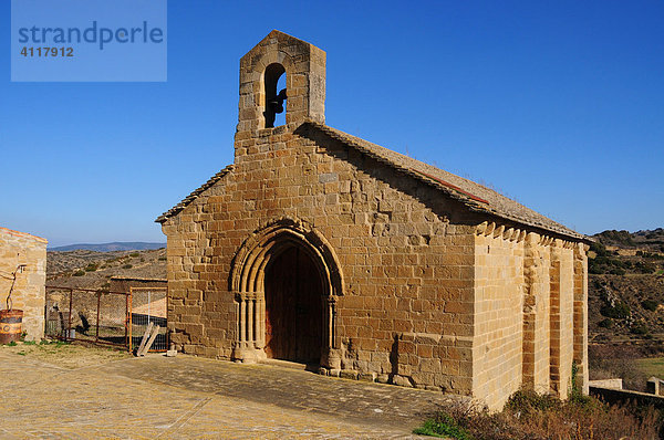 Kapelle in der Ortschaft Sos del Rey Católico  Provinz Zaragoza  Aragón  Spanien