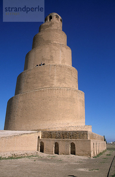 Spiralminarett der Großen Moschee (Jami al-Kabir)  Samarra  Irak
