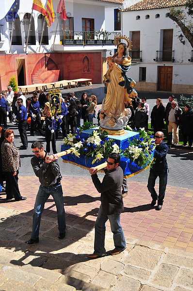 Prozession zur Semana Santa  La Nucia  Costa Blanca  Spanien