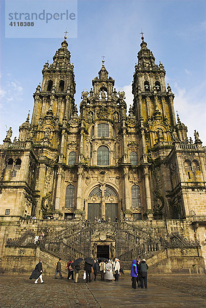 Kathedrale von Santiago de Compostela  Galizien  Spanien  Europa