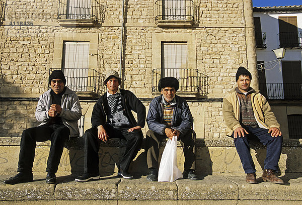 Gastarbeiter aus Osteuropa in Ubeda  Provinz Jaen  Andalusien  Spanien