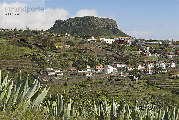 Tafelberg Fortaleza  Insel La Gomera  Kanarische Inseln  Spanien  Europa Insel La Gomera