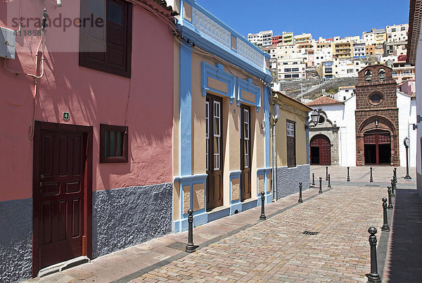 Architektur in der Hauptstadt San Sebastian  Insel La Gomera  Kanarische Inseln  Spanien  Europa Insel La Gomera