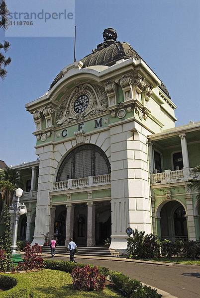 Hauptbahnhof im viktorianischen Stil  Maputo  Mosambik  Afrika