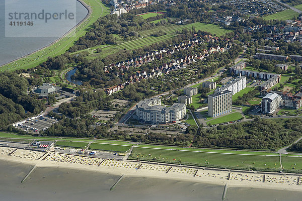 Luftbild  Küste  Cuxhaven  Niedersachsen  Deutschland