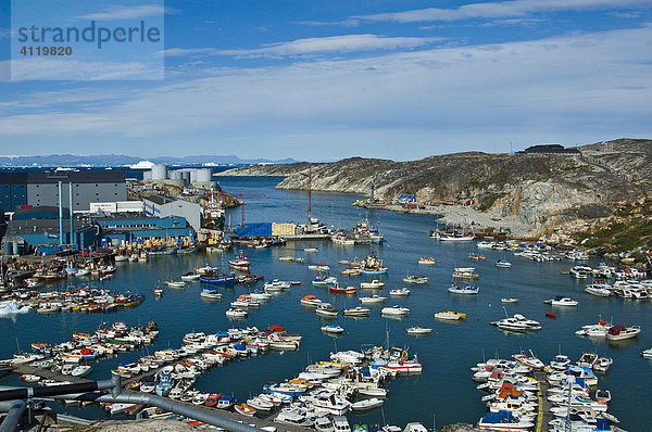 Hafen von Ilulissat  Grönland  Nordatlantik