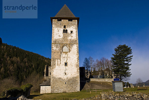 Burganlage Petersberg  Friesach  Kärnten  Österreich