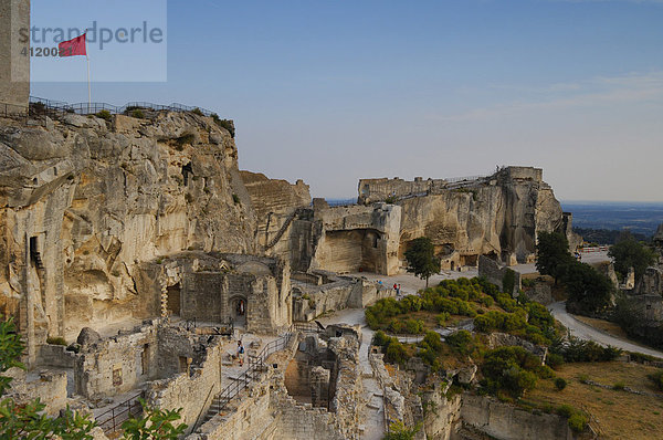 Festung in der Stadt Les Baux de Provence  Frankreich
