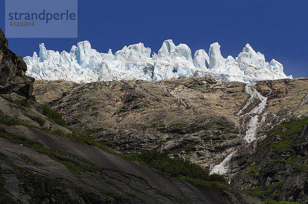 Seracs am Jostedalsbreen Gletscher  Stryn  Norwegen