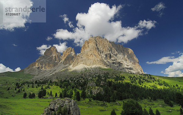 Langkofel-Gruppe  Dolomiten  Südtirol  Italien