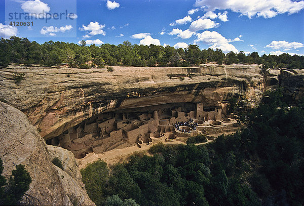 Mesa Verde Nationalpark  Cliff Palace  Colorado  Vereinigte Staaten von Amerika  USA