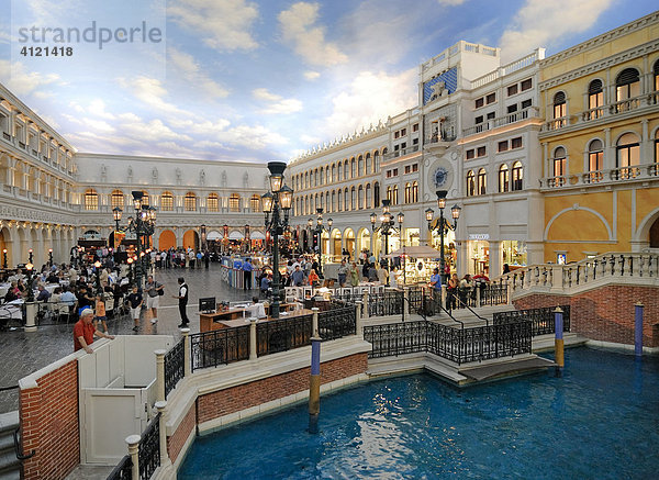 Markusplatz Hotel Venetian  Strip  Las Vegas Boulevard  Las Vegas  Nevada  USA