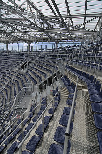 Tribüne mit Sitzreihen  Red-Bull EM-Stadion  Austragungsstätte der Fußball EM 2008  Wals-Siezenheim  Salzburg  Österreich  Europa