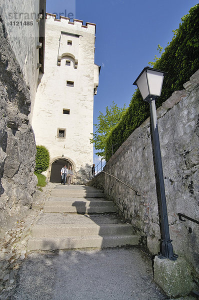 Turm der Festung Hohensalzburg  Salzburg  Österreich  Europa