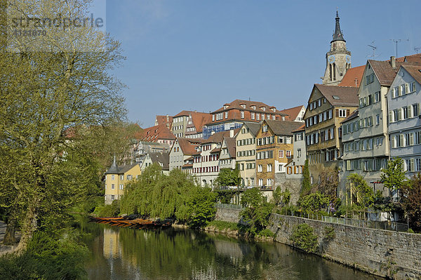 Tübingen  Baden-Württemberg  Deutschland - Blick auf die wunderschöne Neckarfront