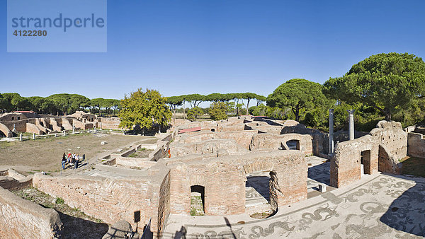 Thermen des Neptuns in Ausgrabung in Ostia Antica  Rom  Italien