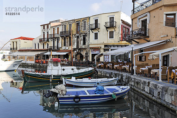 Hafen von Rethymno  Kreta  Griechenland