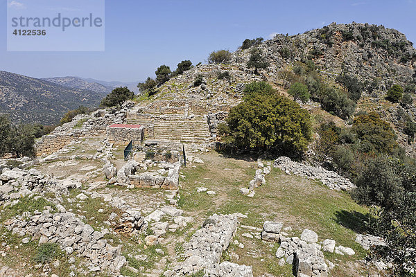 Ruinen aus dem 5. Jh. vor Chr. der dorischen Stadt Lato  Kreta  Griechenland