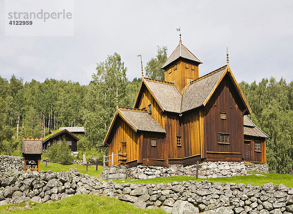 Stabkirche (12.Jh.) von Uvdal  Norwegen