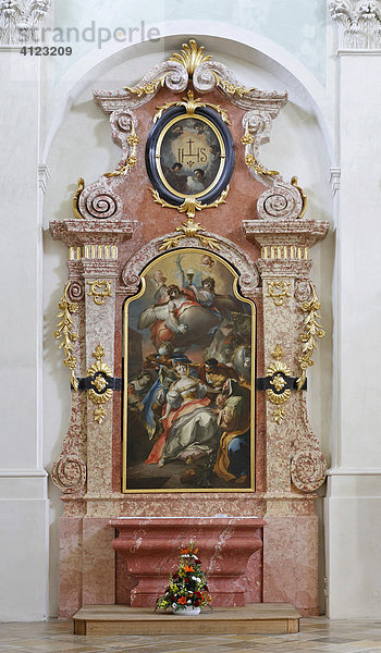 Barbara altar im Kloster von Klein-Mariazell (Mariazell in Österreich)  Klein-Mariazell  Triestingtal  Niederösterreich  Österreich