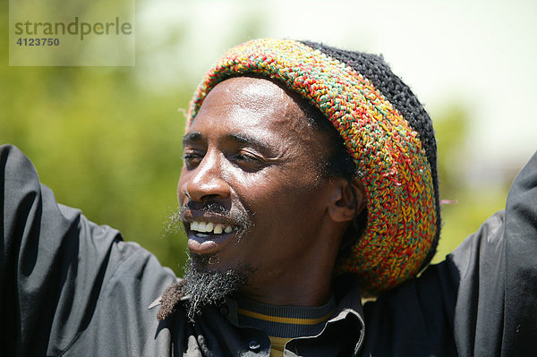 Rasta aus der Rasta Marcus-Garvey-Community  Kapstadt  Südafrika
