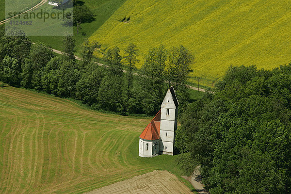 Siedlung im Holzland  Niederbayern  Bayern  Deutschland