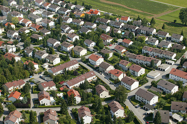 Neubausiedlung  Niederbayern  Bayern  Deutschland