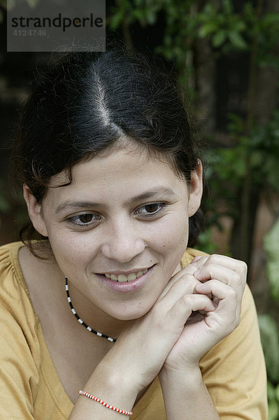 Junge Frau  Asuncion  Paraguay  Südamerika