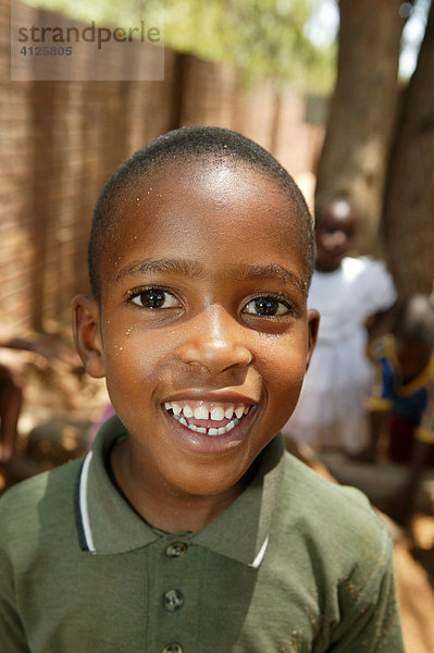Junge im Kindergarten  Gaborone  Botswana  Afrika