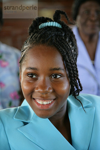 Junge Frau afrikanischer Abstammung  Georgetown  Guyana  Südamerika