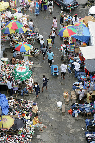 Blick auf den Marktplatz  Georgetown  Guyana  Südamerika