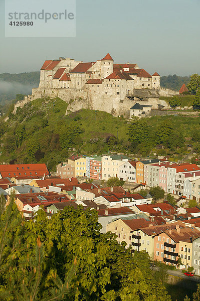 Längste Burg Europas  Burghausen  Oberbayern  Bayern  Deutschland  Europa