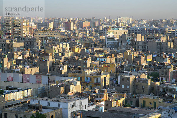 Verbaute Millionenstadt Kairo  Ägypren  Afrika