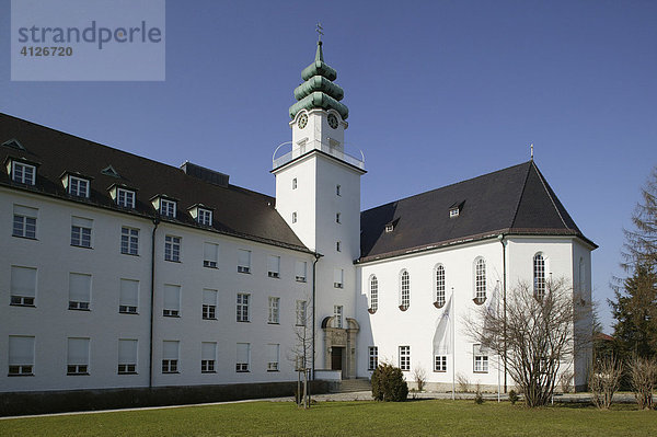 Studienseminar St. Michael  ehemalige Schule von Papst Benedikt XVI.  Traunstein  Oberbayern  Bayern  Deutschland  Europa