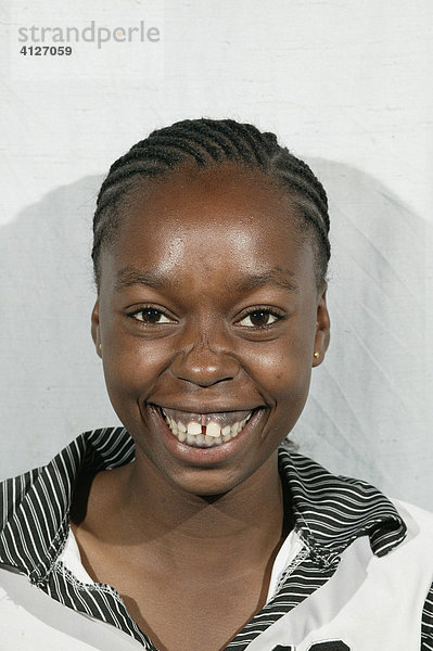 Junge Frau  Portrait  Garoua  Kamerun  Afrika