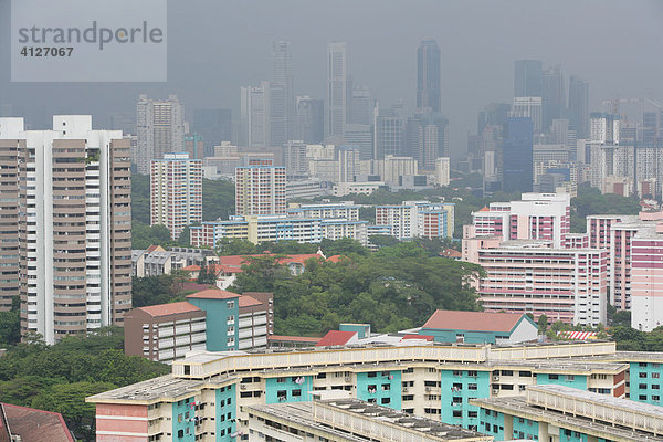 Hochhäuser  Wohnungen in Singapur  Südostasien  Asien