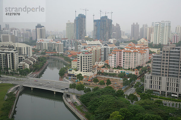 City  Singapur-Fluss  Singapur  Südostasien  Asien