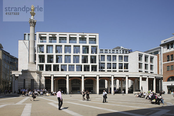 Die neue königliche Börse  Royal Exchange  London  England  Großbritannien  Europa